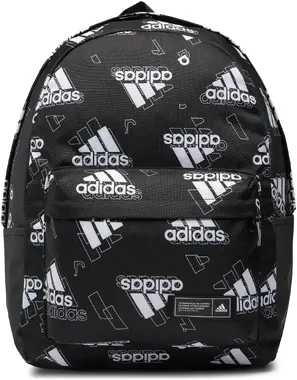 Adidas Classic Graphic Backpack - Black/White
