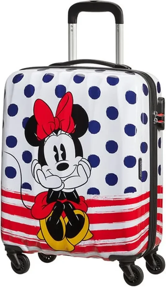 American Tourister Disney Legends Spinner 36l - Minnie Blue Dots