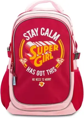 Baagl Školní batoh s pončem - Supergirl