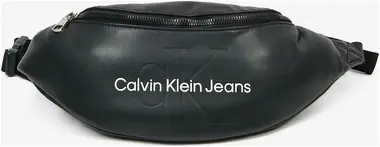Calvin Klein Jeans Ledvinka Monogram Soft Waistbag Černá/Bílá