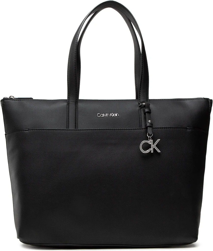 Calvin Klein Kabelka Ck Must Shopper Lg W/Slip Pocket Černá