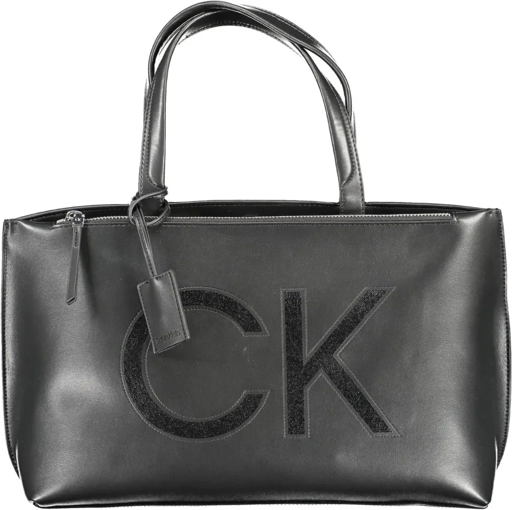 Calvin Klein Kabelka Ck Set Shopper Md W/Zip Comp Ck Černá
