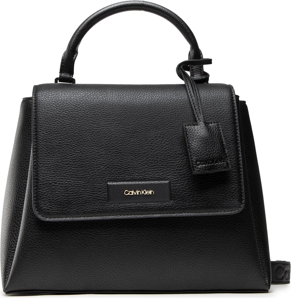 Calvin Klein Kabelka Dressed Top Handle Bag Md Černá
