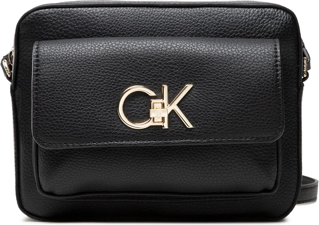 Calvin Klein Kabelka Re-Lock Camera Bag With Flap Pbl Černá