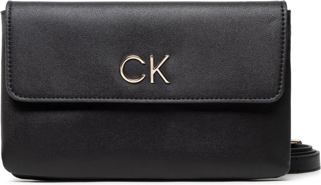 Calvin Klein Re-Lock Dbl Xbody W/Flap Černá