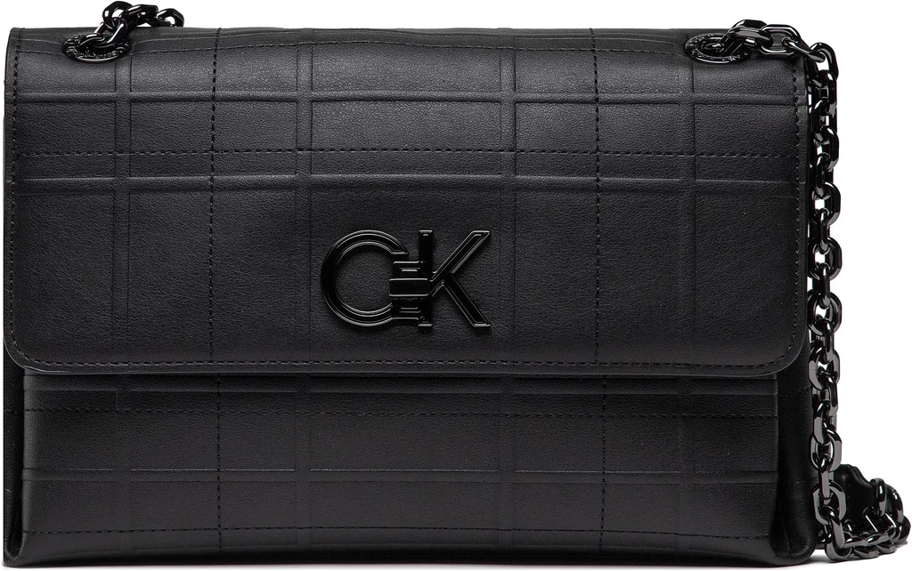 Calvin Klein Re-Lock Ew Conv Xbody Quilt Černá