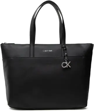 Calvin Klein Kabelka Ck Must Shopper Lg W/Slip Pocket Černá