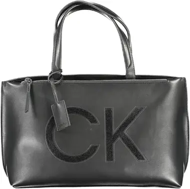 Calvin Klein Kabelka Ck Set Shopper Md W/Zip Comp Ck Černá