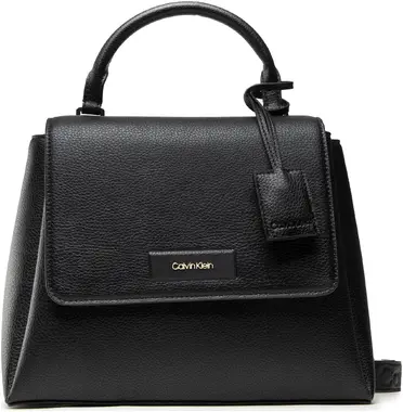 Calvin Klein Kabelka Dressed Top Handle Bag Md Černá