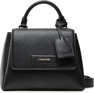 Calvin Klein Kabelka Dressed Top Handle Mini Bag Černá