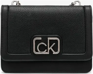 Calvin Klein Kabelka Flap Shoulder Bag Md Černá