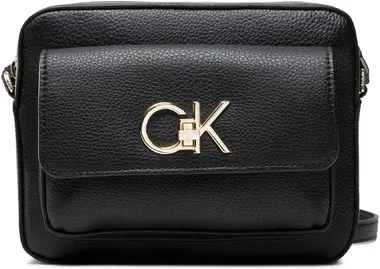 Calvin Klein Kabelka Re-Lock Camera Bag With Flap Pbl Černá