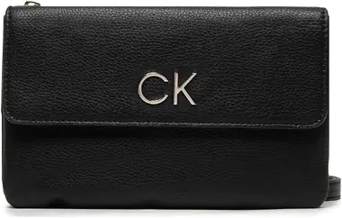 Calvin Klein Kabelka Re-Lock Dbl Crossbody Bag Pbl Černá