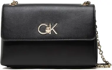 Calvin Klein Kabelka Re-Lock Ew Cony Xbody Černá