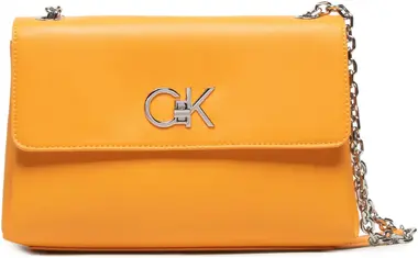 Calvin Klein Kabelka Re-Lock Ew Cony Xbody Oranžová