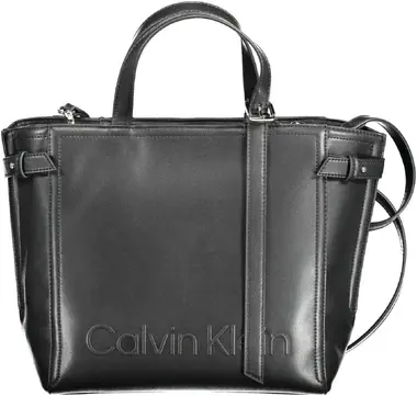 Calvin Klein Minimal Hardware Tote Černá