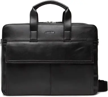 Calvin Klein Napa Laptop Bag W/Pckt Černá