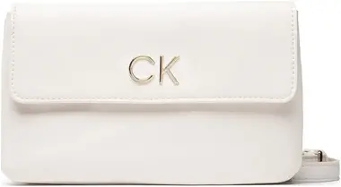 Calvin Klein Re-Lock Dbl Xbody W/Flap Bílá