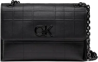 Calvin Klein Re-Lock Ew Conv Xbody Quilt Černá