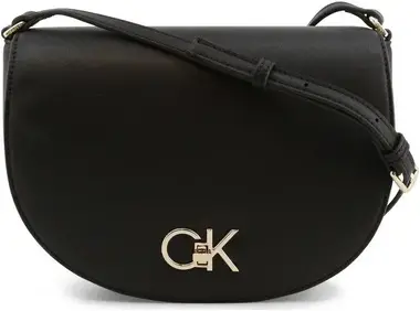 Calvin Klein Re-Lock Saddle Bag Černá