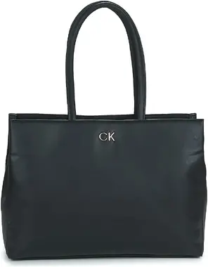 Calvin Klein Re-Lock Shopper W/Laptop Pouch Černá