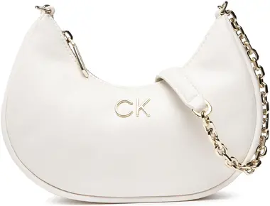 Calvin Klein Re-Lock Shoulder Bag Sm Bílá