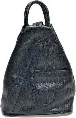 Carla Ferreri Dámský kožený batoh CF1625 Nero