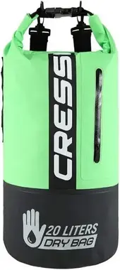 Cressi Dry Bag Bi-Color  20L Black/Fluo Green