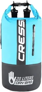 Cressi Dry Bag Bi-Color 20L Black/Light Blue