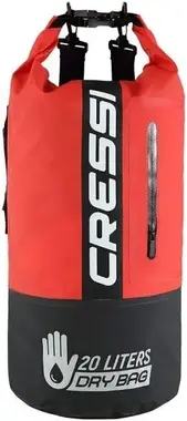 Cressi Dry Bag Bi-Color 20L Black/Red