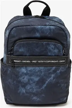 Vzorovaný batoh Diesel Tmavě modrý