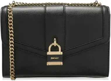 DKNY Ella Shoulder Flap Bag Černá