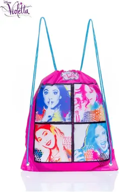 Fashionhunters Pink backpack with a Violetta bag