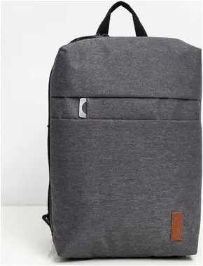 Gray laptop backpack bag