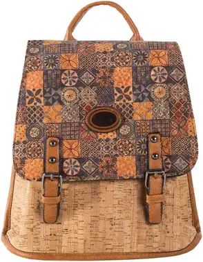Light brown ladies' magnet backpack