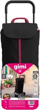 Taška na kolečkách Gimi Twin Black 52l