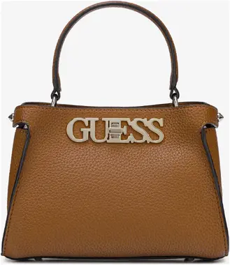 Guess Kabelka Uptown Chic Small Hnědá