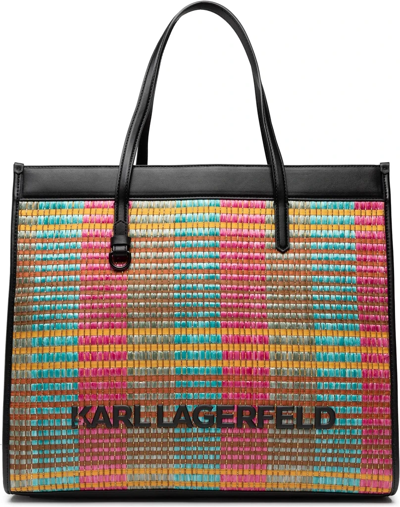 Karl Lagerfeld K/Skuare Raffia Tote
