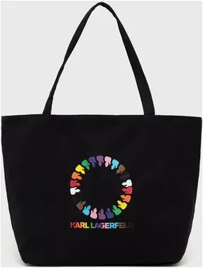 Karl Lagerfeld K/Pride Rev Canvas Tote černá