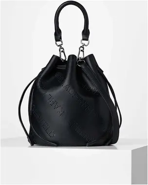 Karl Lagerfeld K/Punched Logo Bucket Černá