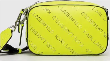 Karl Lagerfeld K/Punched Logo Camerabag zelená