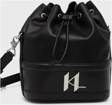 Karl Lagerfeld K/Saddle Bucket Bag černá