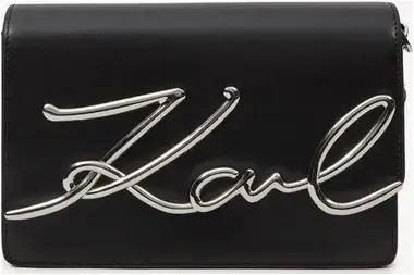 Karl Lagerfeld K/Signature Shoulderbag černá/stříbrná