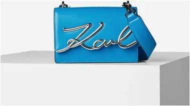 Karl Lagerfeld K/signature Sm Shoulderbag modrá