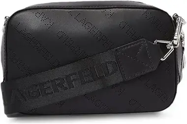 Karl Lagerfeld Kabelka K/Punched Logo Camerabag Černá