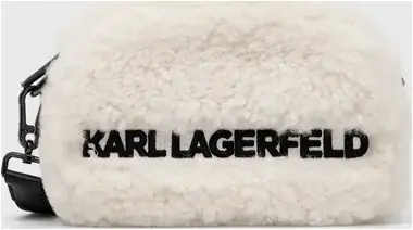 Karl Lagerfeld Karl Lagerfeld X Cara Delevingne shearling cb bílá