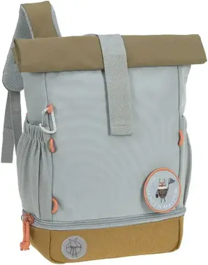 Lässig Mini Rolltop Backpack Nature - Light Blue