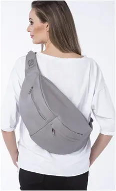 Look Made With Love Woman's Handbag 533 Smart Light Grey