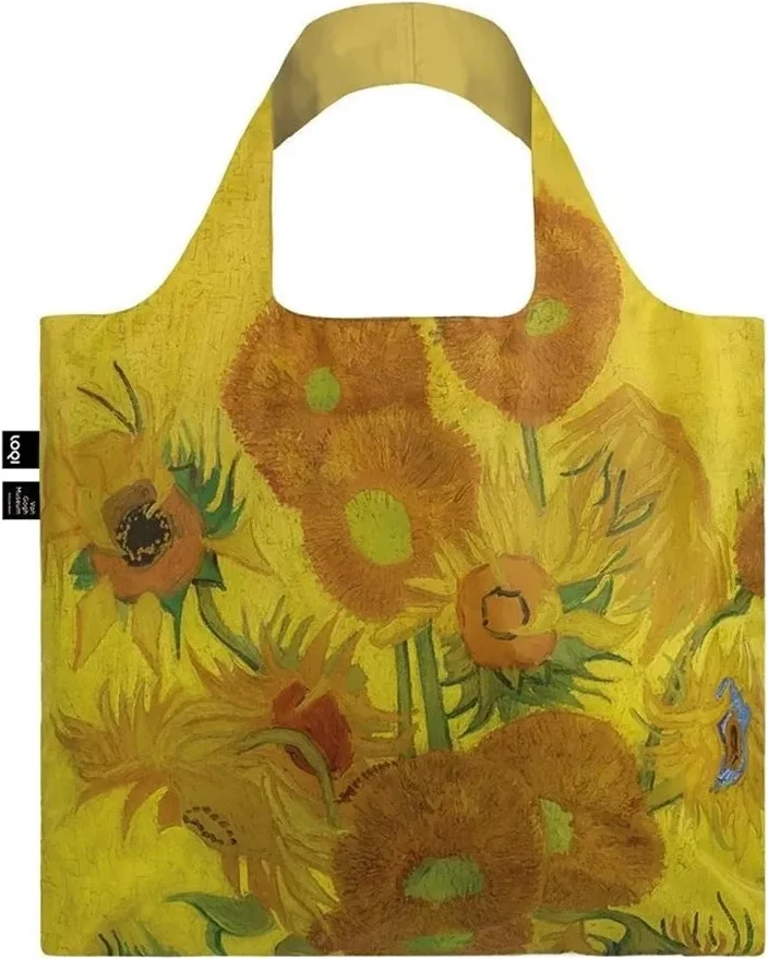 Skládací nákupní taška Loqi - Vincent Van Gogh Sunflowers Bag