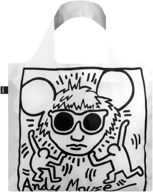 Skládací nákupní taška Loqi - Keith Haring Andy Mouse